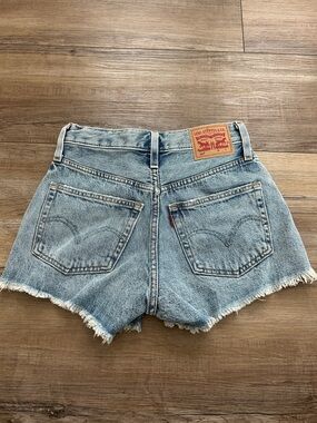 Levi's Light Blue Distressed Denim Cutoff Shorts size 24
